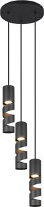 Lampadario TRIO 364030332 STREAM GU10 3x 10 W nero