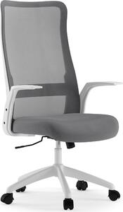 SENSE7 Juno Sedia da ufficio ergonomica Sedia da scrivania Bianca con supporto lombare Schienale in rete Funzione oscillante Regolabile in altezza Ufficio domestico Ufficio 100 kg
