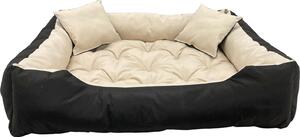 Letto per animali domestici Letto per cani e gatti con cuscino nero/beige taglia XS
