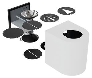Lampada da parete a LED per esterni NORDLUX Canto 2, variante: 104 x 87 x 100 mm, bianco