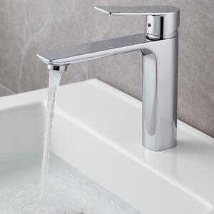 Miscelatore lavabo Tenby XL – cromo – miscelatore con set di installazione