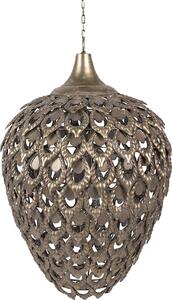 Clayre & Eef Lampada a sospensione Ø 39x59 cm Ferro color oro grigio