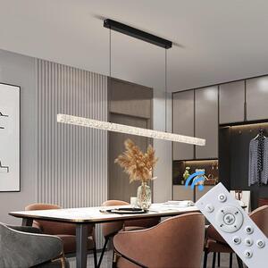 Plafoniera LED dimmerabile con telecomando, a variazione continua 3000-7000 K, a risparmio energetico e durevole, dal design moderno in bianco o nero, ideale per soggiorno, camera da letto e cucina (252+BL)