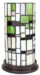 Lampada da tavolo Tiffany Clayre & Eef Ø 15x26 cm Vetro verde beige