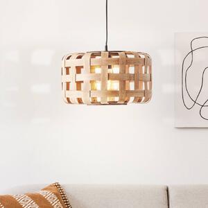 Brilliant Lampada a sospensione Woodline, bambù, 1 luce