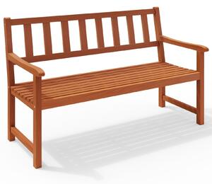 Casaria Panchina da Giardino Kensington in Legno D'Acacia Resistente 120x90x58 cm Panchina da Parco 2 Posti