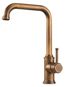 Rubinetto da cucina in ottone retrò POMONA DETTAGLIATO ottone LAUFERI