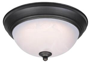 Plafoniera LED dimmerabile 28 cm bronzo oliato