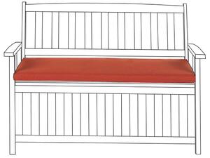 Cuscino da Esterno per Panchina 108 cm Impermeabile Color Terracotta Beliani