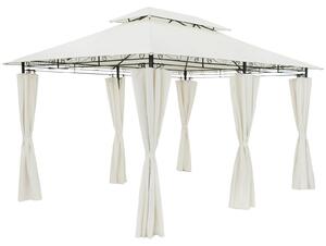 Casaria Gazebo Topas Padiglione 3x4m in Metallo Resistente Idrorepellente con Pannelli Laterali Tendone da Giardino Feste