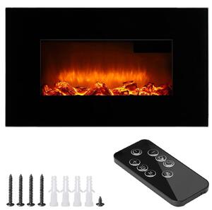 Monzana Caminetto a Parete Camino Elettrico Display Head Up 900W / 1800W Termostato Telecomando Timer Regolabile