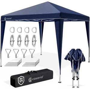 CASARIA® Gazebo da Giardino Capri 3x3m Pop-Up Protezione 50+ Impermiabile Tenda a Fisarmonica Blu