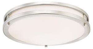 Plafoniera LED dimmerabile Lauderdale 40 cm nichel spazzolato