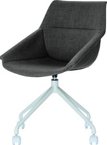 Sedia in plastica Luge PU=2 pezzi bianco/antracite