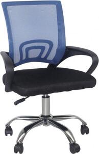 Sedia da ufficio ergonomica Bolt Edge - Nero/Blu - Su rotelle - Altezza regolabile
