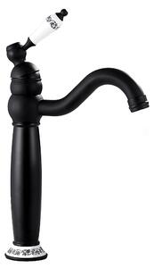 Lavabo BATTERY VENUS KRAN retro BLACK loft porcellana LAUFERI