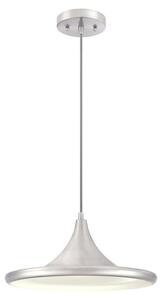 Lampada a sospensione LED dimmerabile Massie in nichel spazzolato