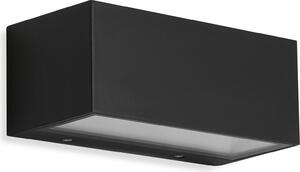 Applique da esterno a LED Lampada da esterno IP44 4000K 12W nero metallo-vetro Telefunken