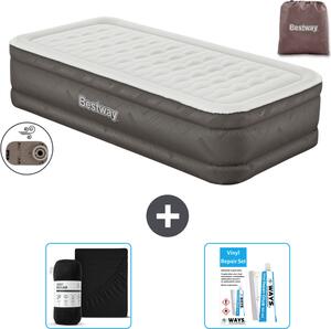 Materasso gonfiabile Bestway - 1 persona - 97 x 191 x 46 cm - Marrone - Accessori inclusi