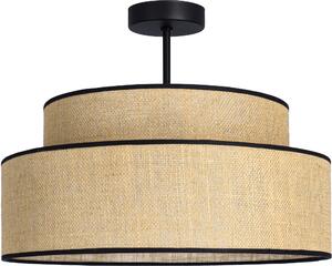 FKL DESIGN Home Deco Lampada da soffitto Marrone Nero Illuminazione Plafoniera della serie BE110-D-BSB (Marrone, Nero)
