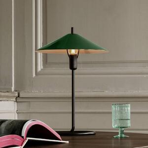 Ferm LIVING Lampada da tavolo Filo, verde, rotonda, ferro, altezza 43 cm