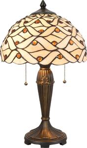 Lampada da tavolo Tiffany Clayre & Eef Ø 30x50 cm Vetro beige marrone
