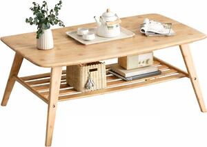 Tavolino Reini - 120x60x50cm - Legno di bambù