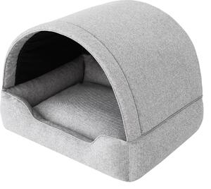 Lettino per cani, casetta per cani in tessuto, grotta per gatti, cuccia per cani, cestino per cani, sdraio per cani, posti letto, mobili per animali, divano per cani, frassino, L: 60x47 cm