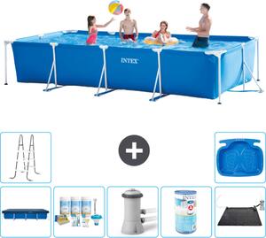 Piscina fuori terra rettangolare - 450x220x84 cm - 8 pezzi - Modello S40259