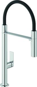 Kludi QORD, miscelatore monocomando per lavello, bocca flessibile rimovibile, cromato, 1 pz