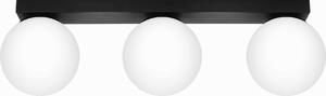 Lampada da soffitto YOLI 3 nero 3xG9 8W acciaio/vetro 14.5x12x50cm Sollux Lighting