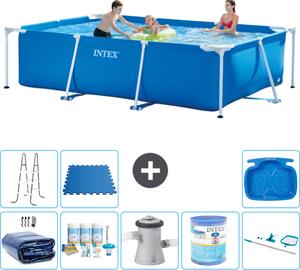 Piscina fuori terra rettangolare - 300x200x75 cm - composta da 9 elementi - modello S40183