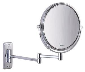 Valera Optima Classic 207.01A - Elegante specchio cosmetico a parete con ingrandimento 4x e doppio braccio