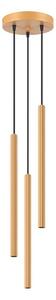 Lampada a sospensione ARCHE 3P oro 3xG9 8W acciaio 120x20x20cm Sollux Lighting