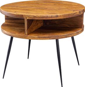 Tavolo sheesham legno massiccio / metallo 60x45x60 cm tavolo soggiorno | Wohnling