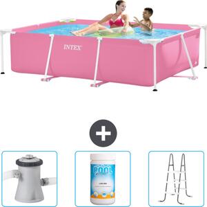 Piscina fuori terra rettangolare - 220x150x60 cm - 4 pezzi - Modello SCB84
