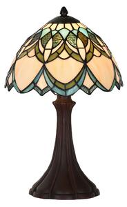 Lampada da tavolo Tiffany Clayre & Eef Ø 25x42 cm Vetro blu beige