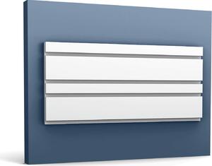 Pannello murale 3d Orac Decor W119 MODERN BAR MIX Pannello murale Elemento decorativo Striscia decorativa stile moderno colore bianco 2 m