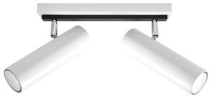 Lampada da soffitto DIREZIONE 2 bianco 2xGU10 10W acciaio 20x6x30cm Sollux Lighting