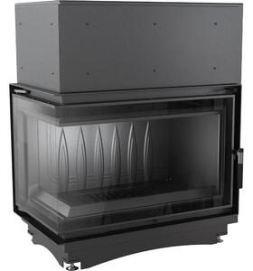 Caminetto in ghisa per legna OLIWIA DECO sinistro 16 kW Ø 200