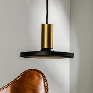 Nowodvorski Lighting Hermanos B lampada a sospensione disco nero/ottone