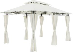 Casaria Gazebo Topas Padiglione 3x4m in Metallo Resistente Idrorepellente con Pannelli Laterali Tendone da Giardino Feste