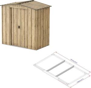 DURAMAX Riverton Top Casa da giardino 2,5 m² + profili per pavimenti, decoro rovere DURAMAX 05845