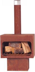 Caminetto da giardino Markone 201-1 (non dipinto): 56 x 40 x 115 cm