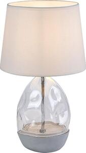 Rabalux 74227 Lampada da tavolo Apolonia E27 1x MAX 40 vetro tessile bianco
