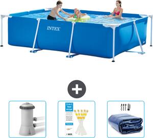 Piscina fuori terra rettangolare - 300x200x75 cm - 4 pezzi - Modello SCB74