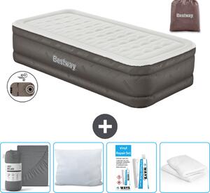 Materasso gonfiabile Bestway - 1 persona - 97 x 191 x 46 cm - Marrone - Accessori inclusi