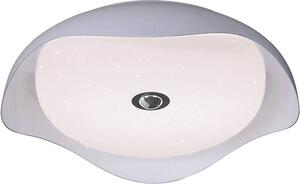 Plafoniera Rosie LED in metallo e plastica bianca Ø42cm