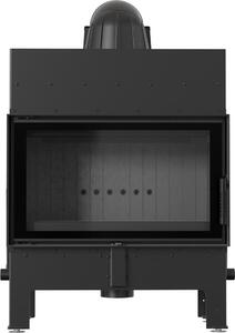 Caminetto in acciaio KRATKI FLOKI M 10 kW Ø 200 rivestimento nero thermotec