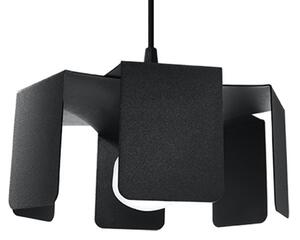 Lampada a sospensione TULIP nero 1xE27 15W acciaio 110x24x24cm Sollux Lighting